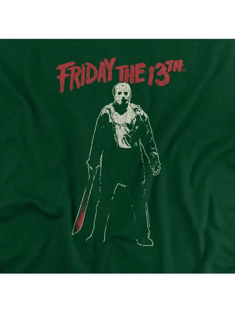 Футболка с длинным рукавом Big & Tall Chchch Ahahah Friday The 13th — изображение 3 из 3, зеленый
