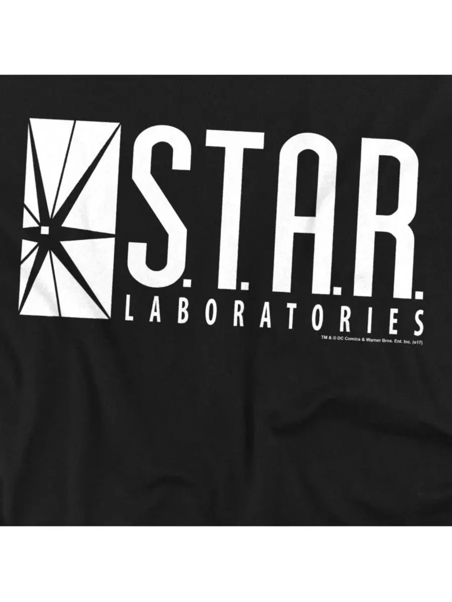 Мужской свитшот с графическим принтом The S.T.A.R. Flash — изображение 2 из 3, черный