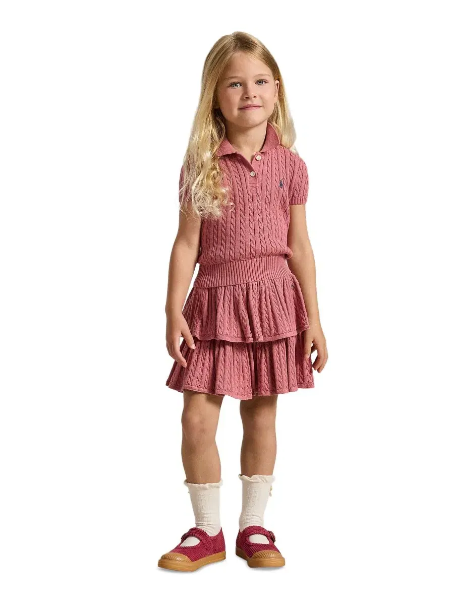 Юбка хлопковая с ярусным кроем Mini-Cable Polo Ralph Lauren — 2