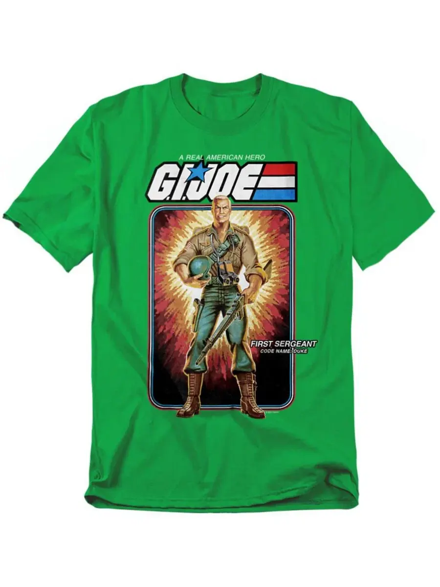 Футболка с принтом G.I. Joe Duke Card Logovision — изображение 1 из 3, зеленый