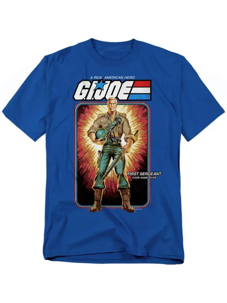 Футболка с принтом G.I. Joe Duke Card Logovision — изображение 1 из 3, королевский