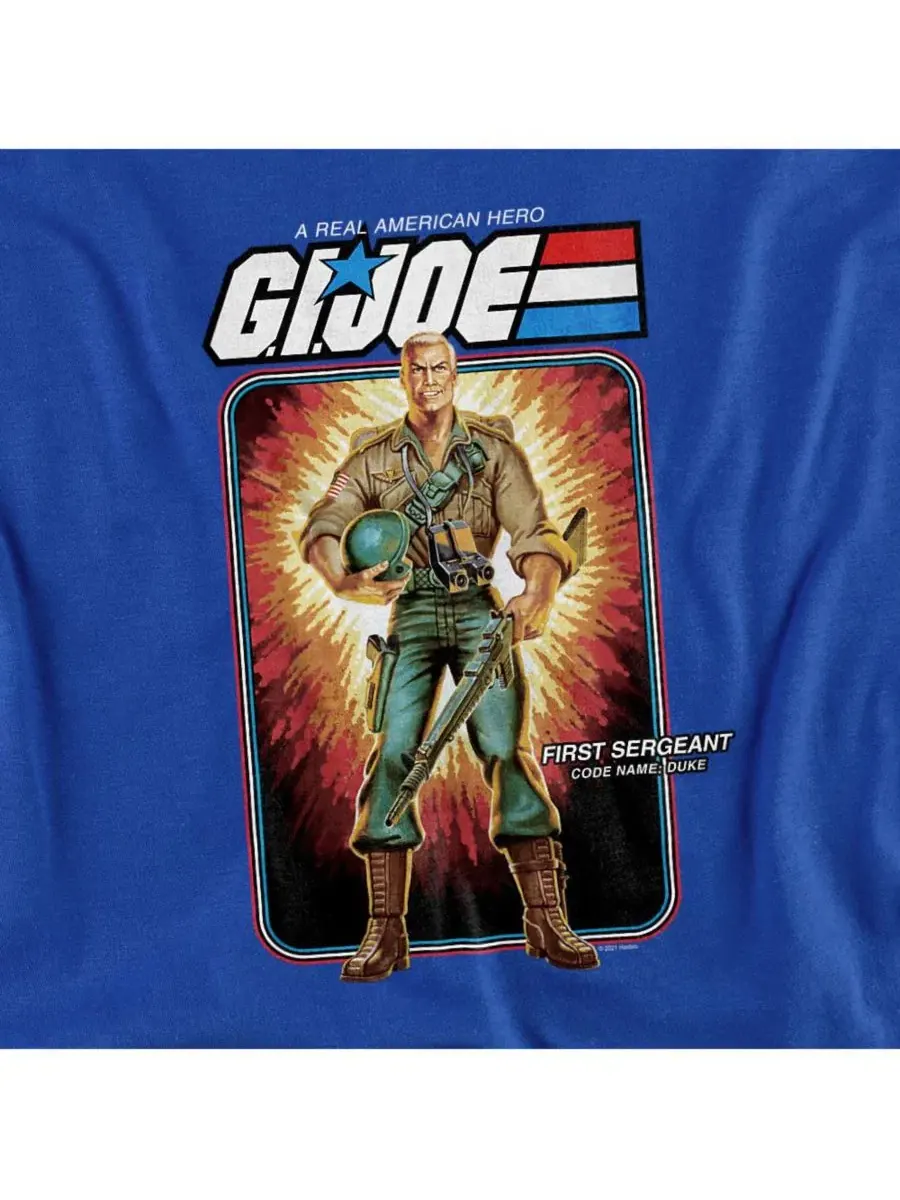 Футболка с принтом G.I. Joe Duke Card Logovision — изображение 3 из 3, королевский