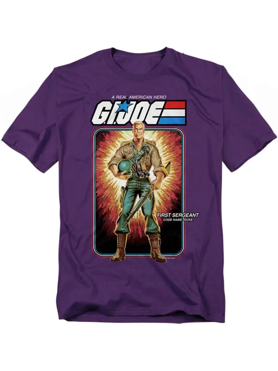 Футболка хлопковая G.I. Joe Duke Card Logovision — изображение 1 из 3, фиолетовый