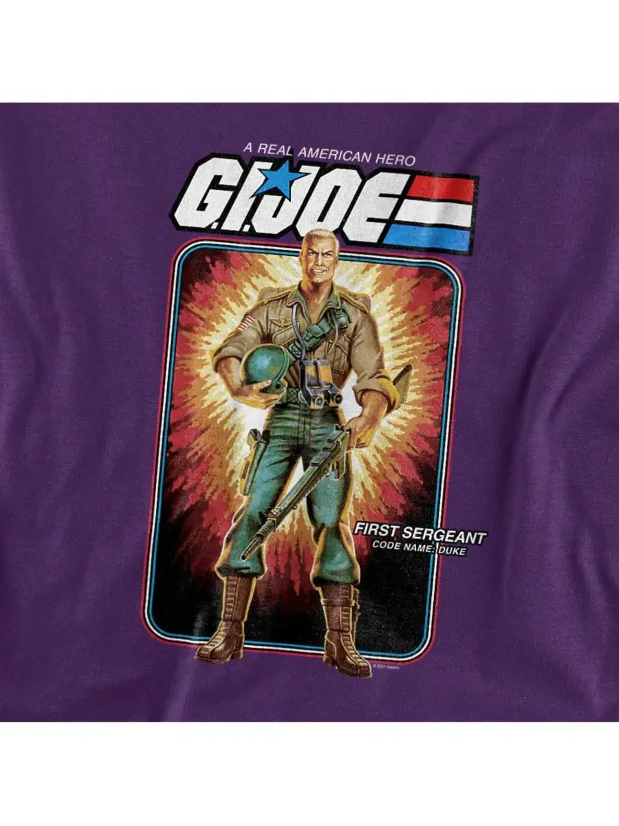 Футболка хлопковая G.I. Joe Duke Card Logovision — изображение 3 из 3, фиолетовый