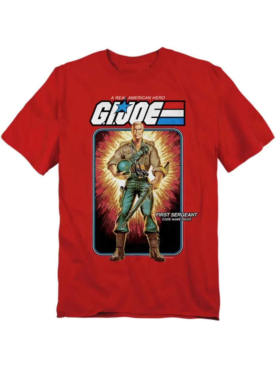 Футболка с длинным рукавом G.I. Joe Duke Card Logovision — красный