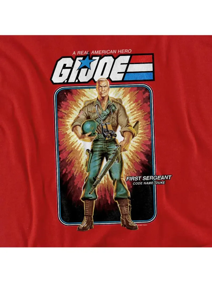 Футболка с длинным рукавом G.I. Joe Duke Card Logovision — изображение 2 из 3, красный