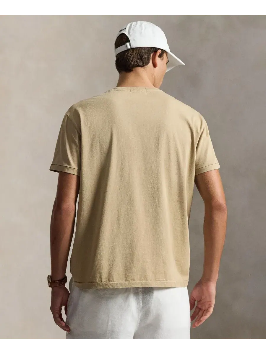 Футболка классического кроя с коротким рукавом Polo Ralph Lauren — изображение 3 из 4, винтажный хаки