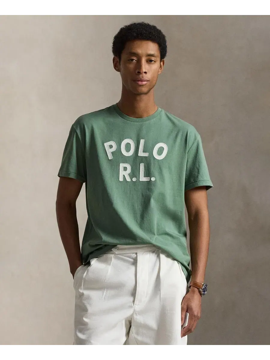 Футболка классического кроя с коротким рукавом Polo Ralph Lauren — изображение 1 из 6, усталость