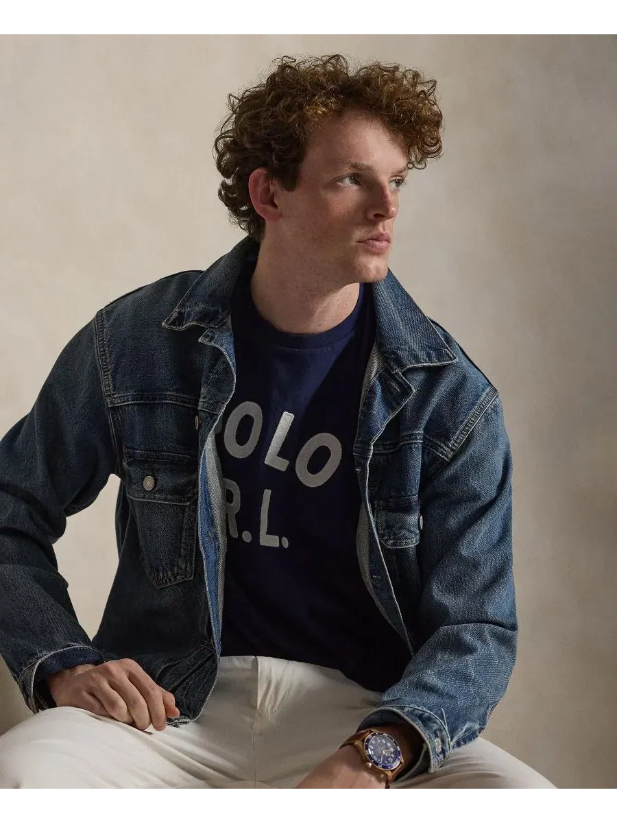 Футболка с коротким рукавом классического кроя Polo Ralph Lauren — изображение 3 из 7, темно-синий