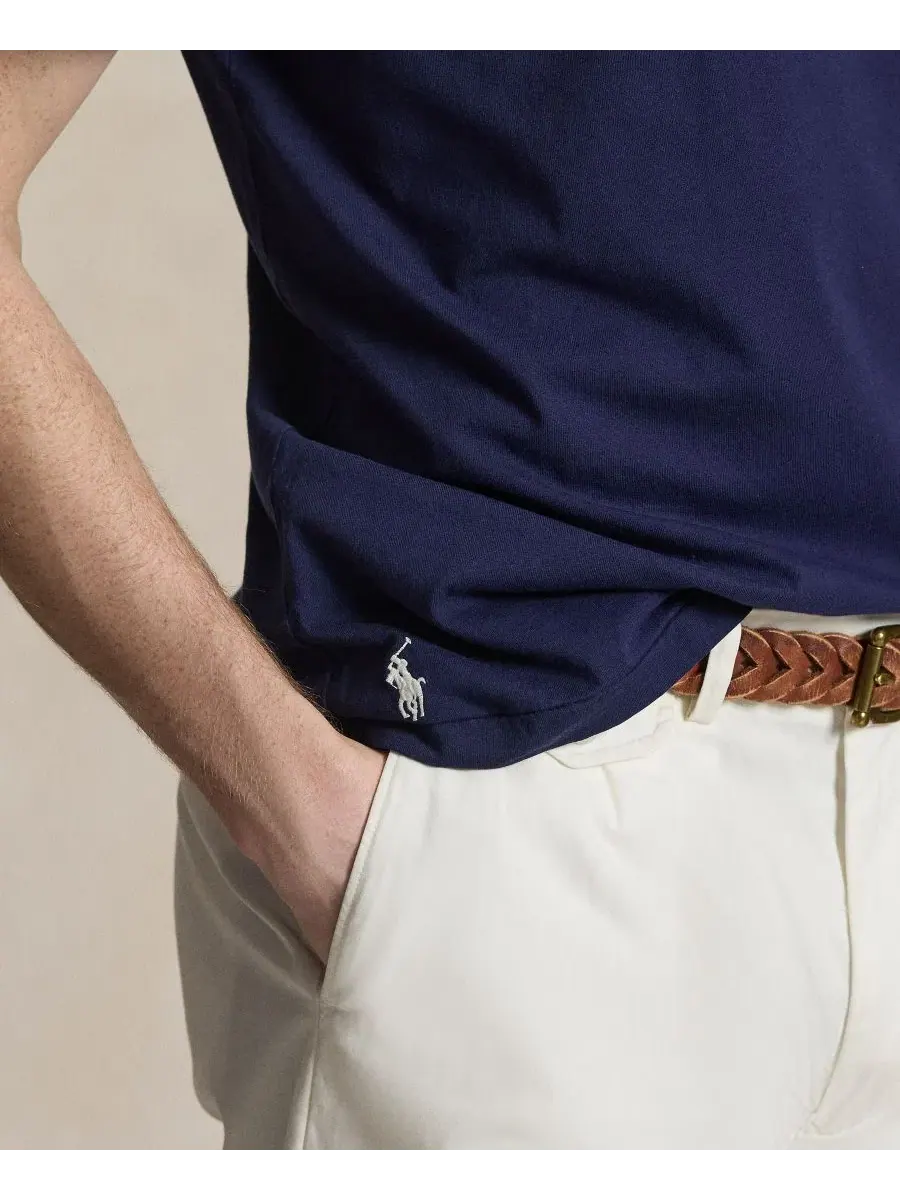 Футболка с коротким рукавом классического кроя Polo Ralph Lauren — изображение 5 из 7, темно-синий