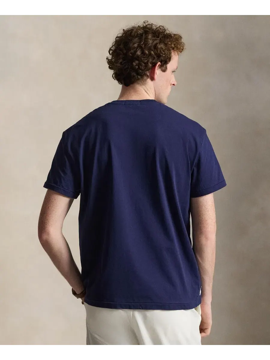 Футболка с коротким рукавом классического кроя Polo Ralph Lauren — изображение 6 из 7, темно-синий