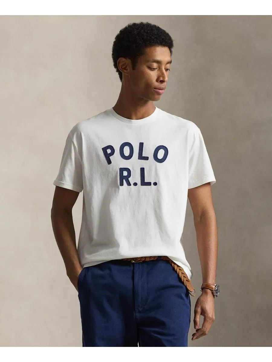 Футболка классического кроя с коротким рукавом Polo Ralph Lauren — изображение 1 из 5, белый
