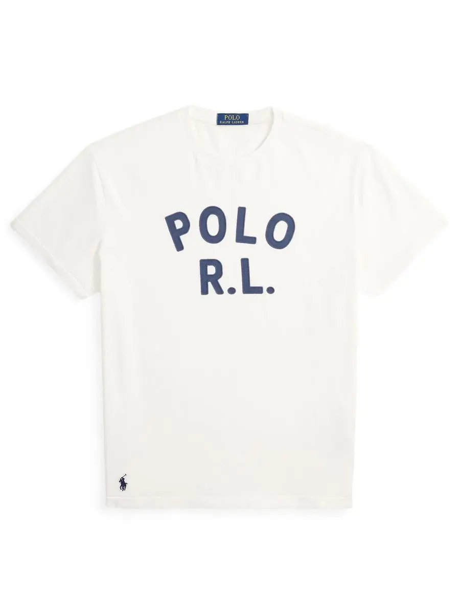 Футболка классического кроя с коротким рукавом Polo Ralph Lauren — изображение 5 из 5, белый