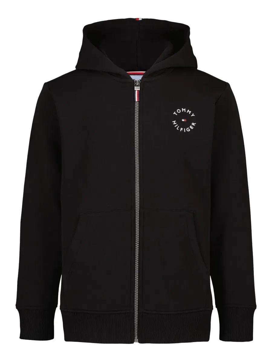 Худи на молнии с капюшоном из флиса Tommy Hilfiger
