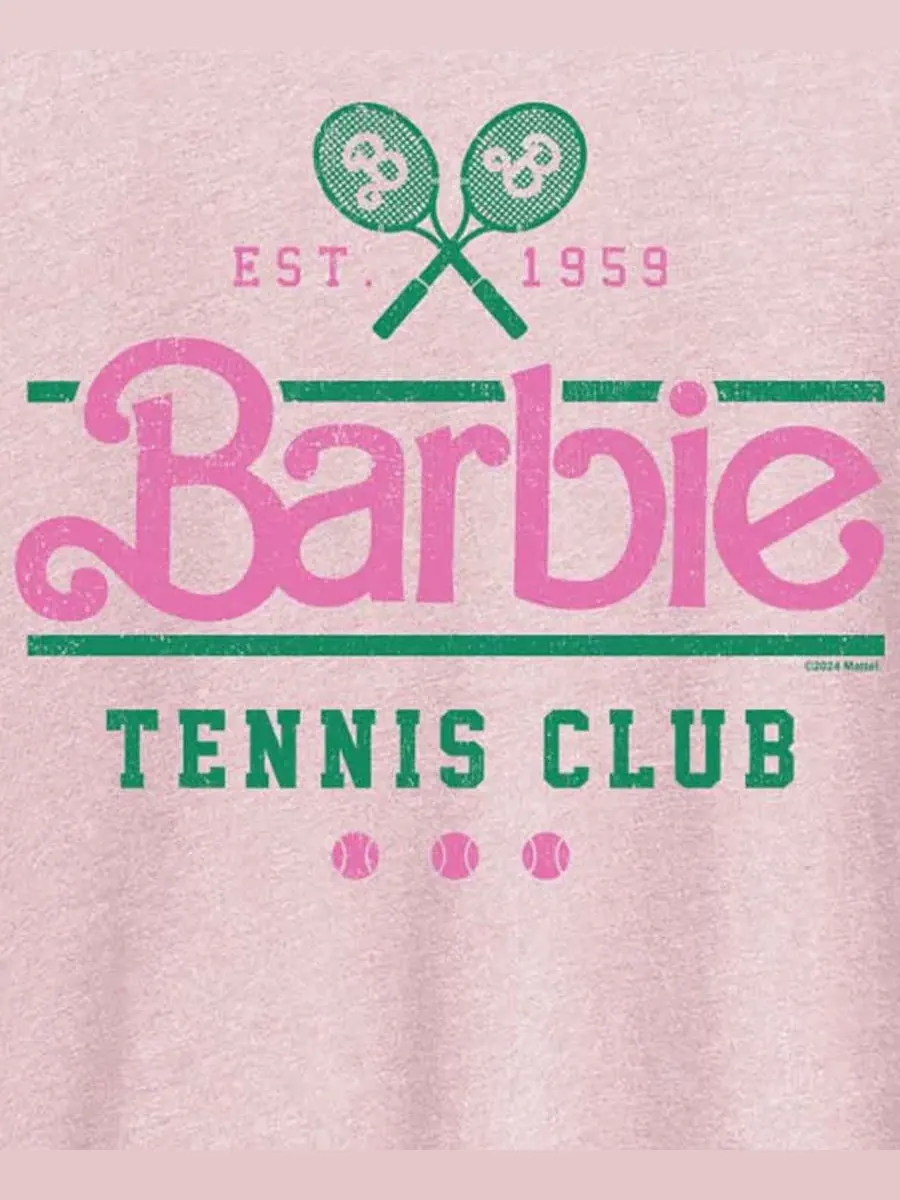 Футболка с принтом Barbie Tennis Hybrid Apparel — изображение 3 из 3, розовый