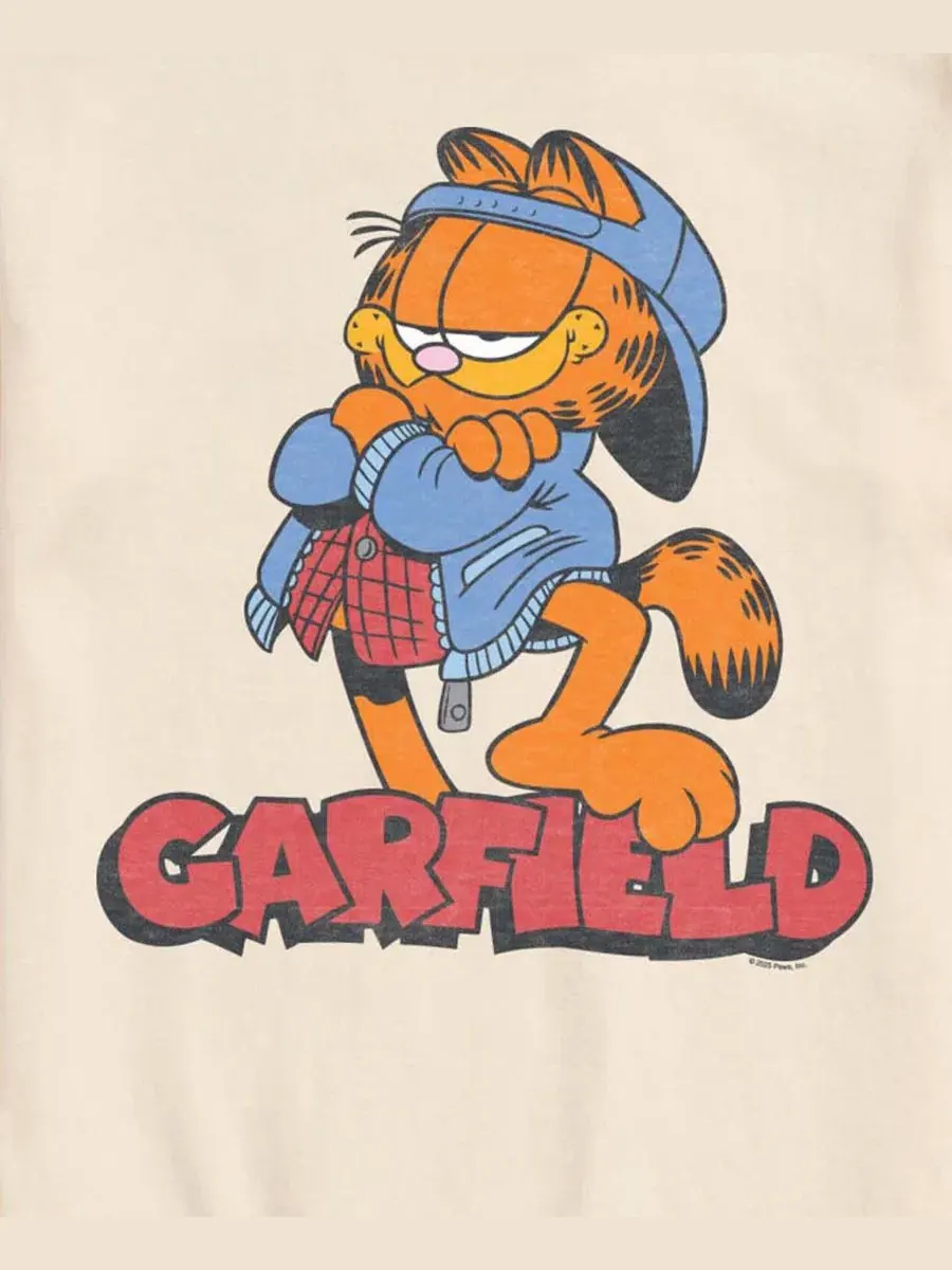 Футболка с графическим принтом Garfield, Odie и Jon AIRWAVES — изображение 3 из 3, бежевый