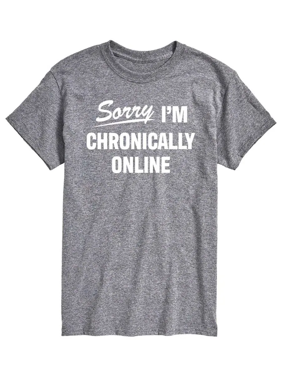 Футболка с принтом Sorry Im Chronically Online AIRWAVES