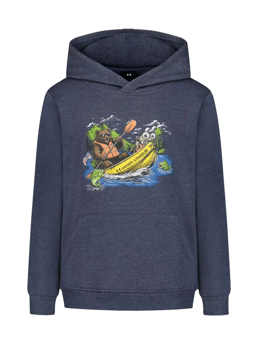 Худи из хлопкового флиса с принтом Boys' 8-20 Screen Print Graphics Hoodie Under Armour