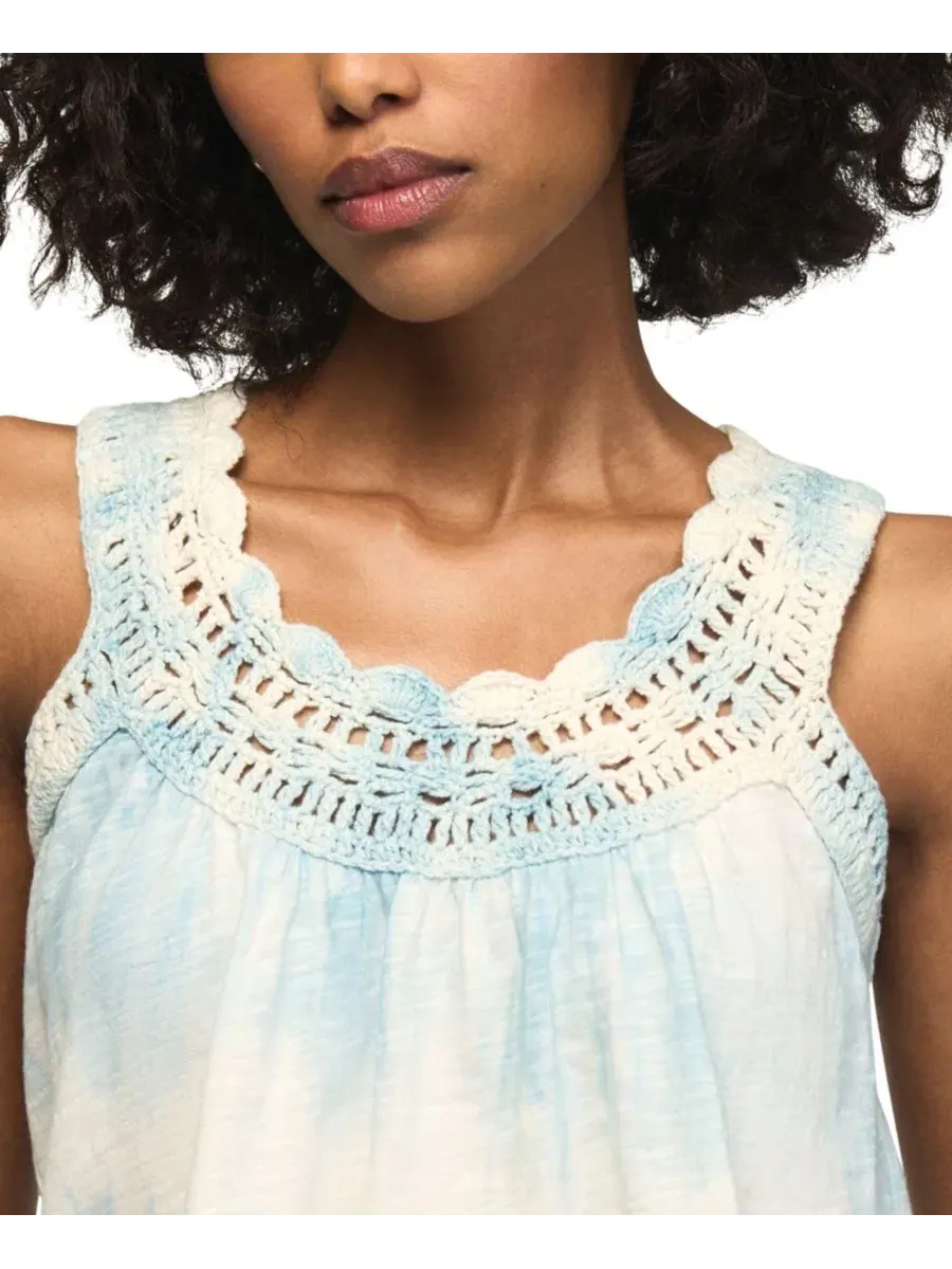 Женский топ без рукавов с кисточками Lucky Brand — изображение 4 из 6, синий