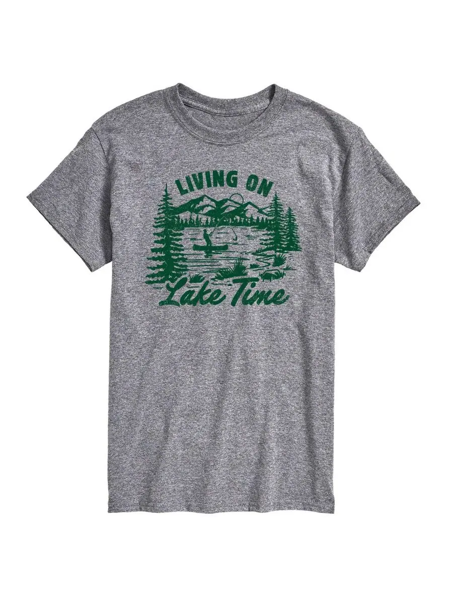 Футболка с принтом Living On Lake Time AIRWAVES — изображение 1 из 3, приглушенный