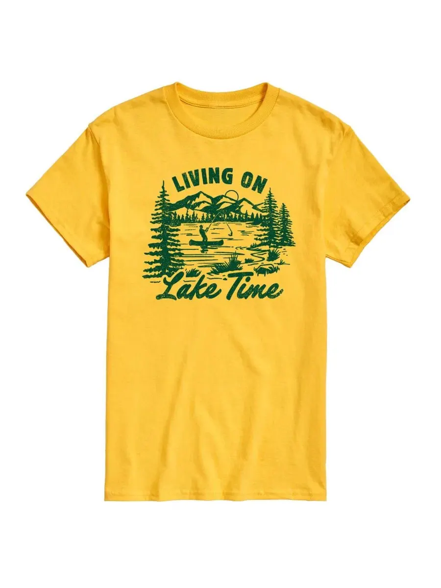 Футболка с принтом Living On Lake Time AIRWAVES — желтый