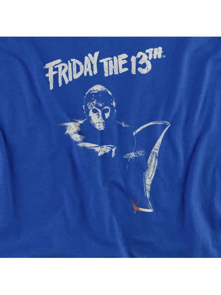 Футболка с принтом Friday The 13th — изображение 2 из 3, королевский