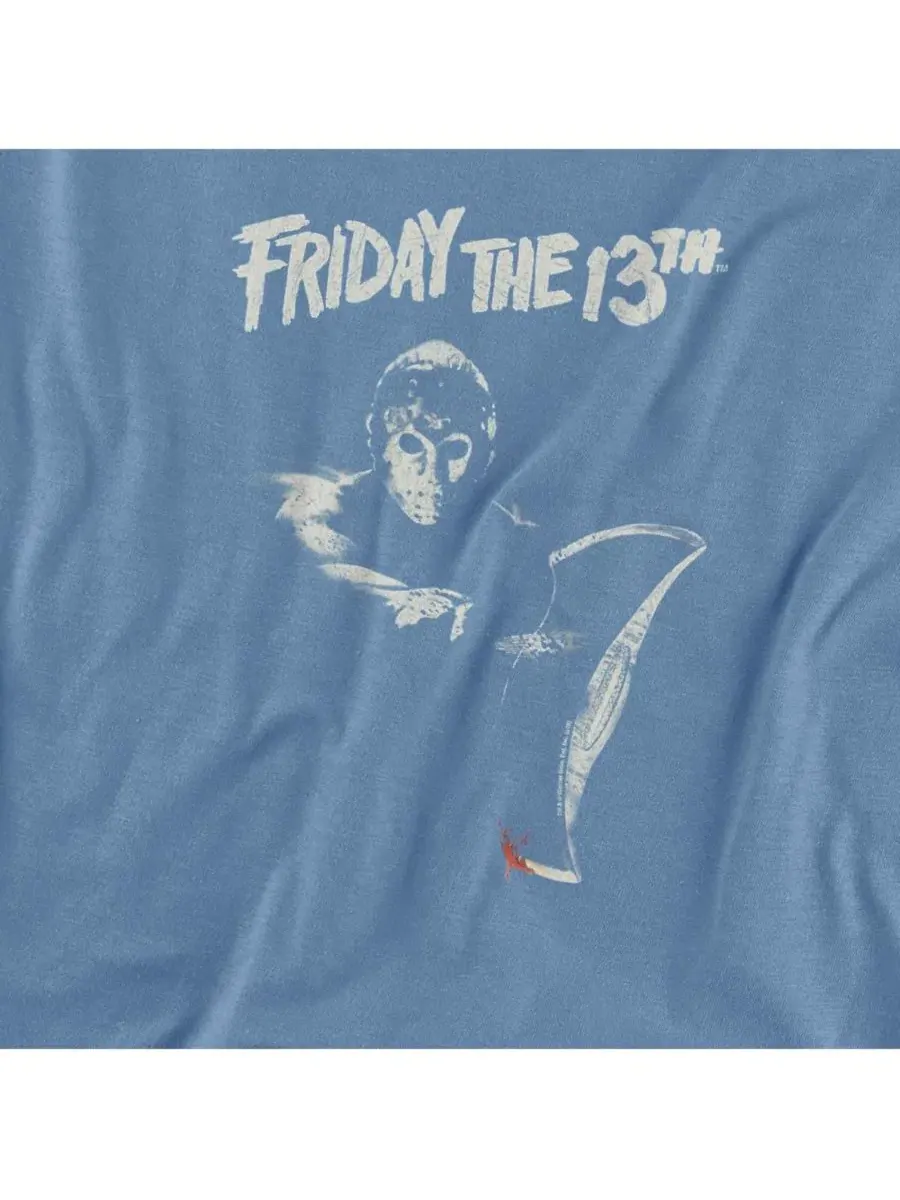 Футболка с принтом Ax Friday The 13th — изображение 2 из 3, синий