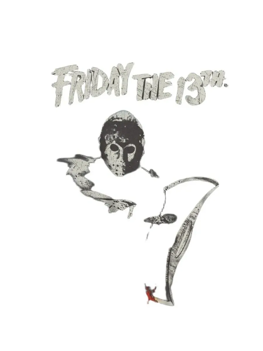 Футболка с принтом Ax Friday The 13th — изображение 2 из 3, фиолетовый
