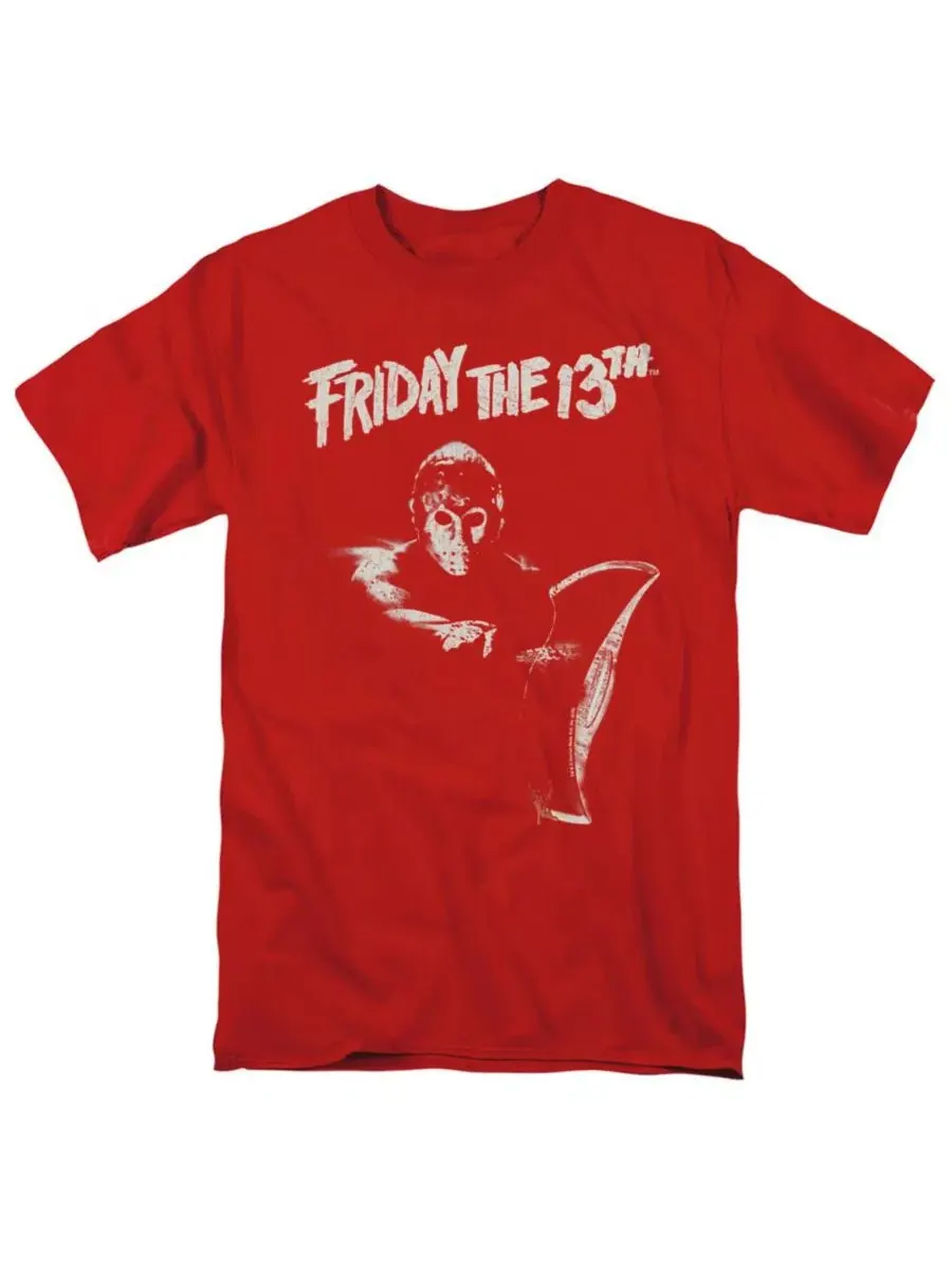 Футболка с принтом Ax Friday The 13th — изображение 1 из 3, красный