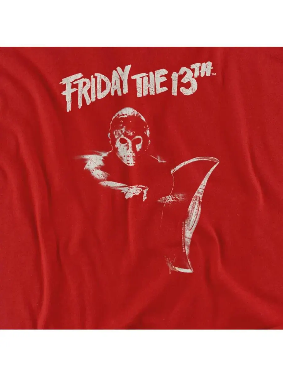 Футболка с принтом Ax Friday The 13th — изображение 2 из 3, красный