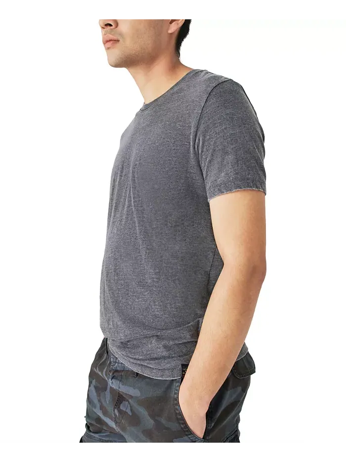 Мужская классическая футболка Venice Burnout с круглым вырезом Lucky Brand — изображение 2 из 3, черный