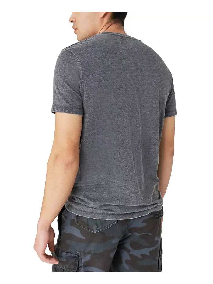 Мужская классическая футболка Venice Burnout с круглым вырезом Lucky Brand — изображение 3 из 3, черный