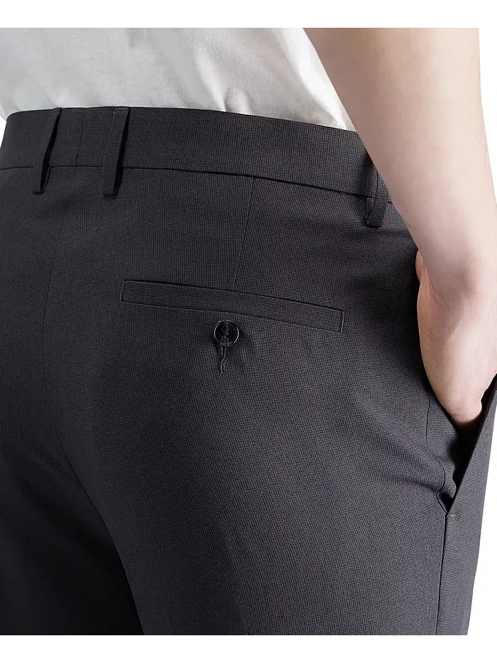 Мужские классические брюки Modern-Fit в мелкую клетку Kenneth Cole Reaction — 6