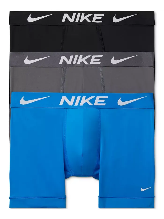 Мужские боксеры DRI-Fit Essential Micro, 3 шт Nike — изображение 1 из 4, синий