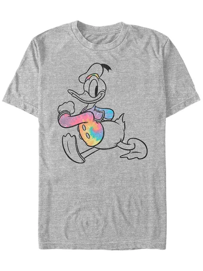 Мужская футболка с коротким рукавом Tie Dye Donald Fifth Sun — изображение 1 из 1, серый