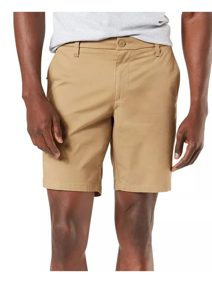 Мужские однотонные шорты Ultimate Supreme Flex Stretch 9 дюймов, 29–60 Dockers — изображение 1 из 3, хаки