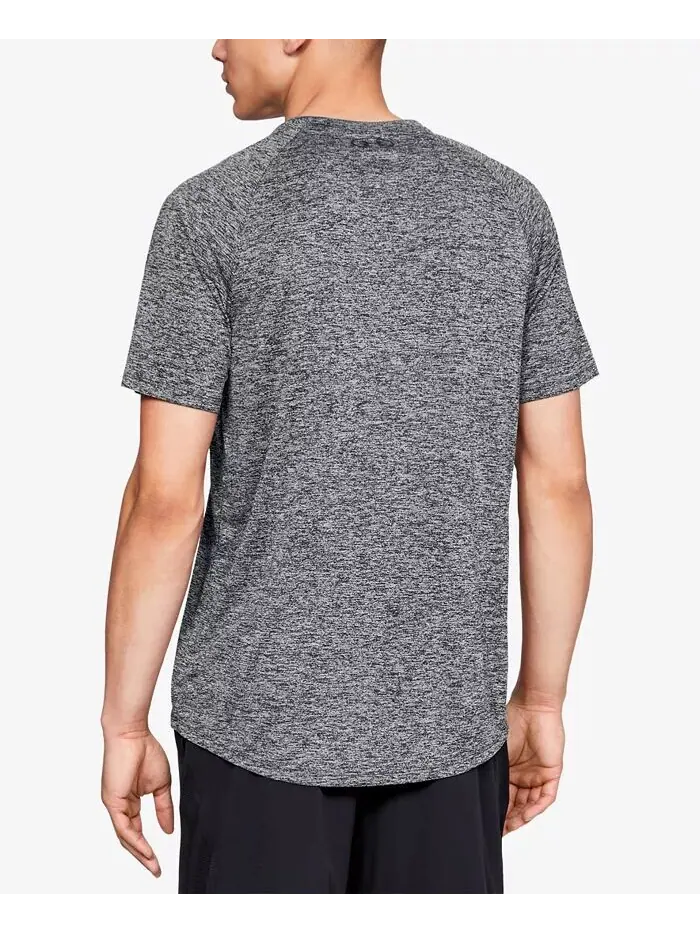 Мужская футболка Tech™ с коротким рукавом Under Armour — изображение 2 из 2, черный/черный