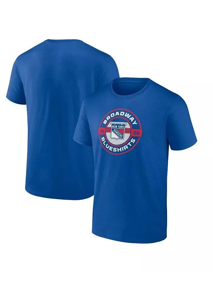 Мужская синяя футболка New York Rangers Local Fanatics