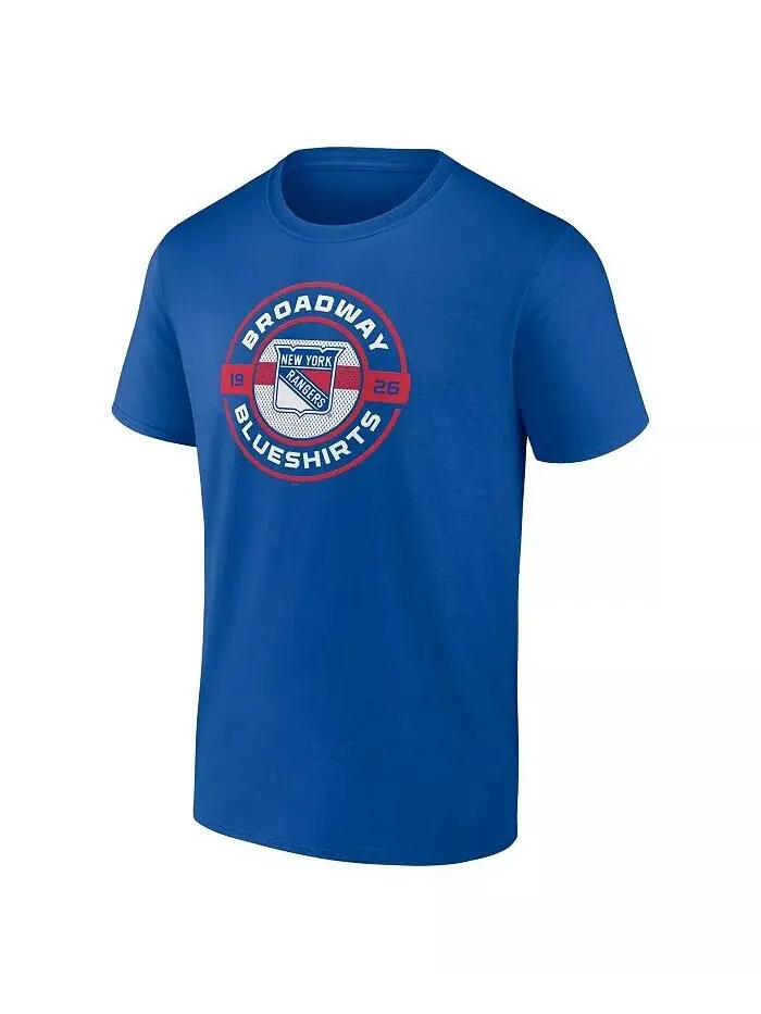 Мужская синяя футболка New York Rangers Local Fanatics — изображение 3 из 3, синий