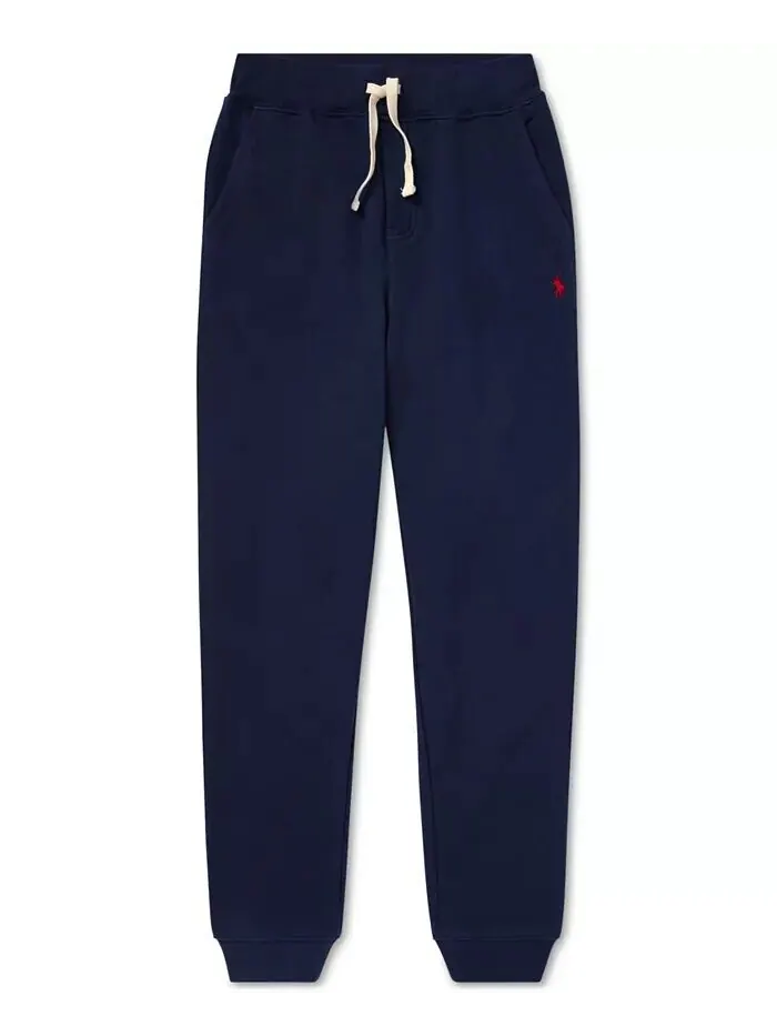 Джоггеры из хлопкового флиса на шнурке для больших мальчиков Polo Ralph Lauren — изображение 4 из 5, красный