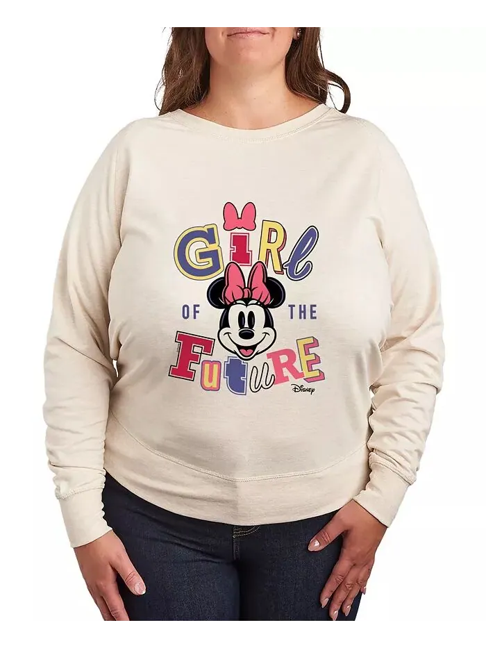 Футболка-пуловер с рисунком Минни Маус для девочек из Disney и будущего Hybrid Apparel — зеленый