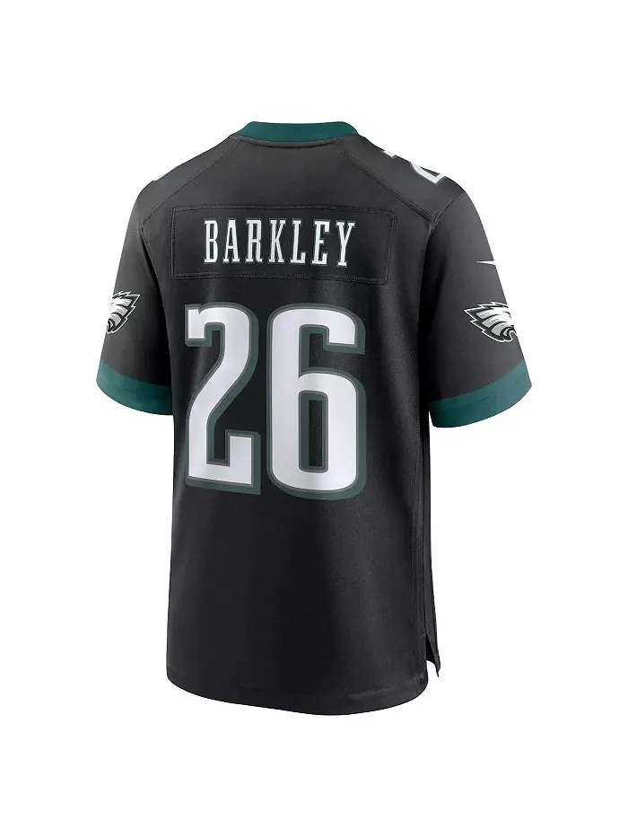 Мужская альтернативная игровая футболка Saquon Barkley Philadelphia Eagles Nike — изображение 3 из 5, черный