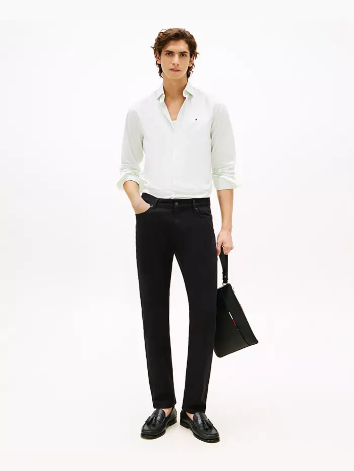 Мужские джинсы Denton Slim-Straight Tommy Hilfiger — изображение 4 из 8, черный
