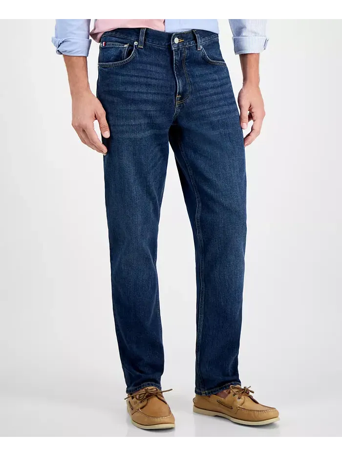 Мужские джинсы Denton Slim-Straight Tommy Hilfiger — изображение 7 из 8, черный