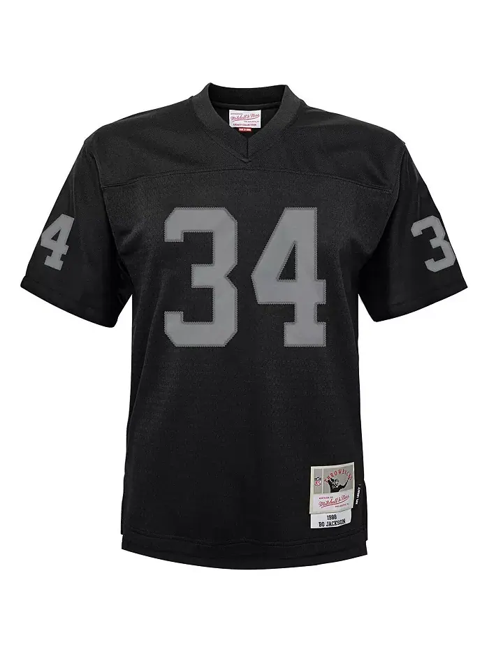 Детская футболка Bo Jackson Las Vegas Raiders 1988 Retired Legacy — изображение 3 из 3, черный