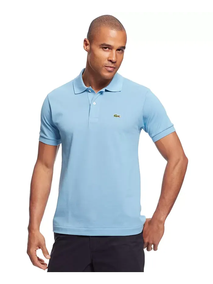 Поло Lacoste, мужское, классическое, черное — изображение 1 из 15, черный