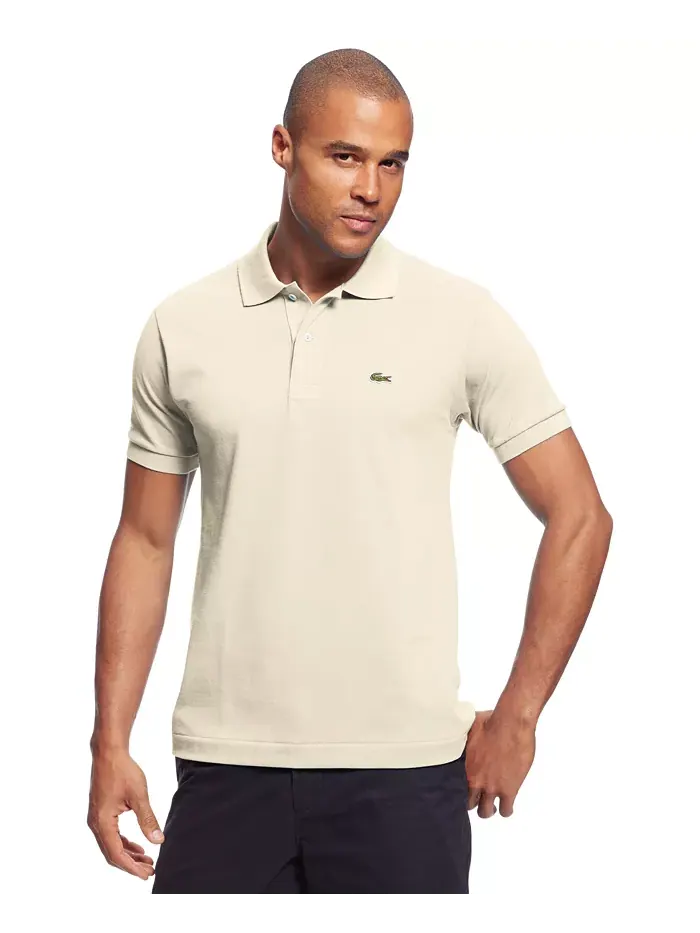 Поло Lacoste, мужское, классическое, черное — изображение 12 из 15, черный