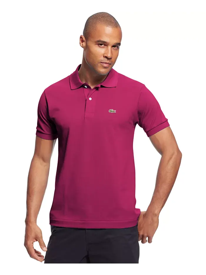 Поло Lacoste, мужское, классическое, черное — изображение 14 из 15, черный