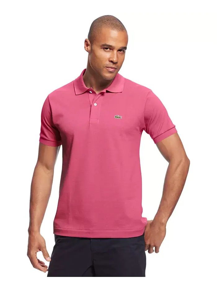 Поло Lacoste, мужское, классическое, черное — изображение 3 из 15, черный