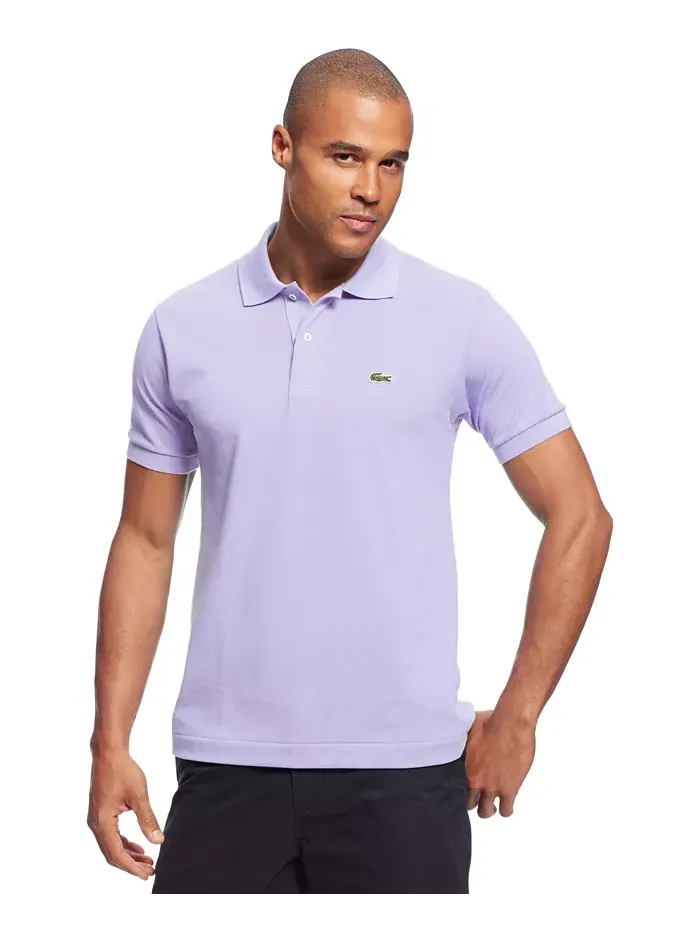 Поло Lacoste, мужское, классическое, черное — изображение 5 из 15, черный